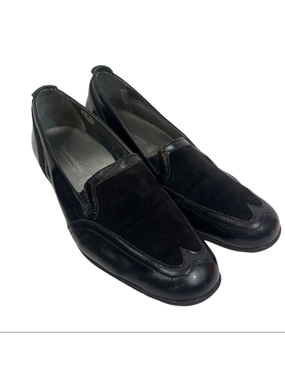 Sensible The Stretchable Shoe Women’s Black Loafers Size 7 Euro 38